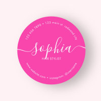 Produit d'affaires Calligraphie de fille rose pâle