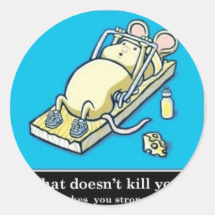 Sticker Rond Produit de souris amusant