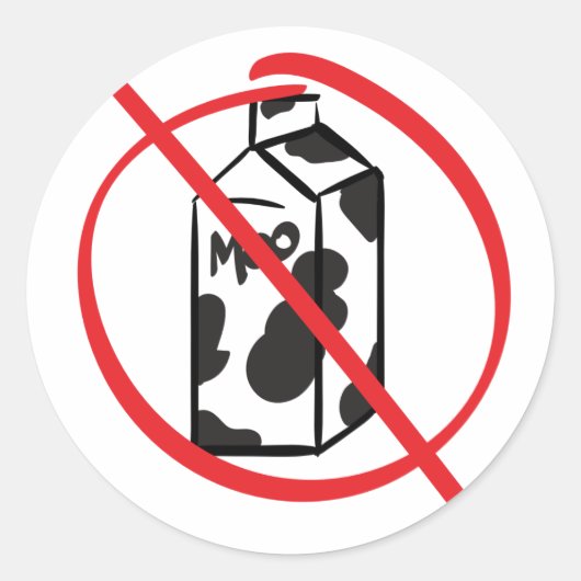 Sticker Rond Produit laitier (Devant)