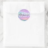 Sticker Rond Produit nettoyant d'extension Pastel Eyelash Abstr (Sac)