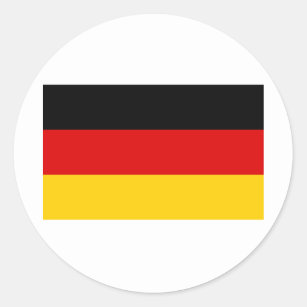 Sticker Rond Produits allemands de drapeau