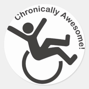 Sticker Rond Produits chroniques de conscience de maladie