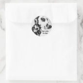 Sticker Rond Produits dalmatiens (Sac)