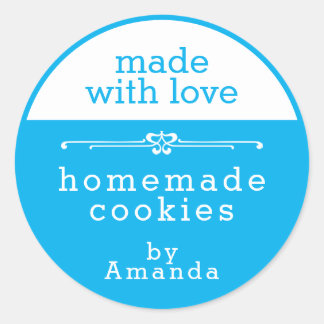 Sticker Rond Produits de boulangerie maison Cookies