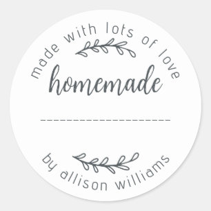 Sticker Rond Produits de Boulangerie Maison Cookies Confiture B