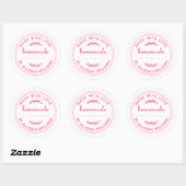 Sticker Rond Produits de Boulangerie Maison Rustiques Confiture (Feuille)