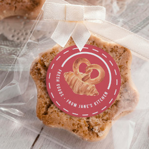 Sticker Rond Produits de boulangerie personnalisés de ma cuisin
