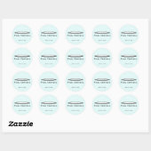 Sticker Rond Produits de boulangerie Rolling Pale Blue (Feuille)