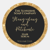 Sticker Rond Produits de cosmétiques de Parties scintillant de  (Devant)