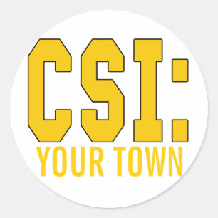 Sticker Rond Produits de CUSTOMIZEABLE CSI