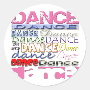 Sticker Rond Produits de Dance Dancer