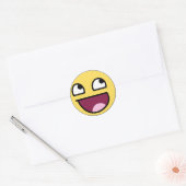 Sticker Rond Produits de visage géniaux (Enveloppe)