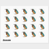 Sticker Rond Produits design "Kingfisher" (Feuille)
