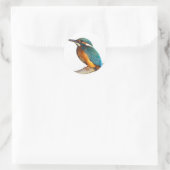Sticker Rond Produits design "Kingfisher" (Sac)