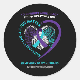 Sticker Rond Produits En Mémoire De La Prévention Du Suicide Du