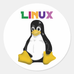 Sticker Rond Produits et conceptions de Linux !