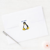 Sticker Rond Produits et conceptions Linux ! (Enveloppe)