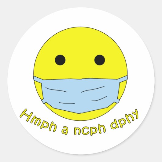 Sticker Rond Produits Humours Médicales (Devant)