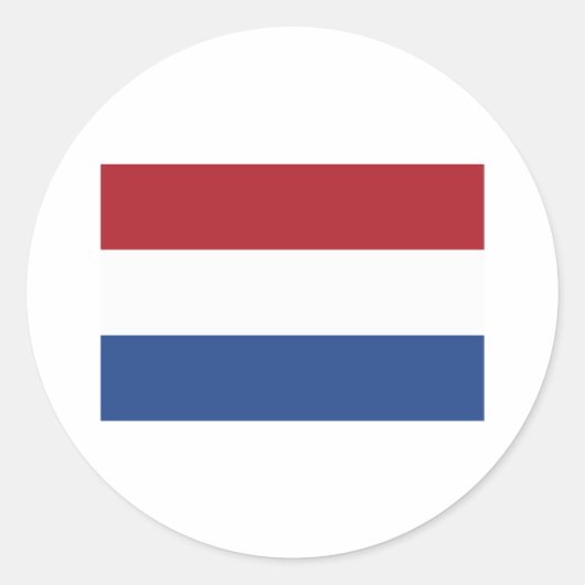 Sticker Rond Produits Pays-Bas Flag (Devant)