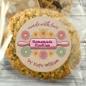 Sticker Rond Produits Rustiques faits maison Cuisine biscuits F