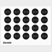 Sticker Rond Prof de maths drôle journée mathématiques enseigna (Feuille)