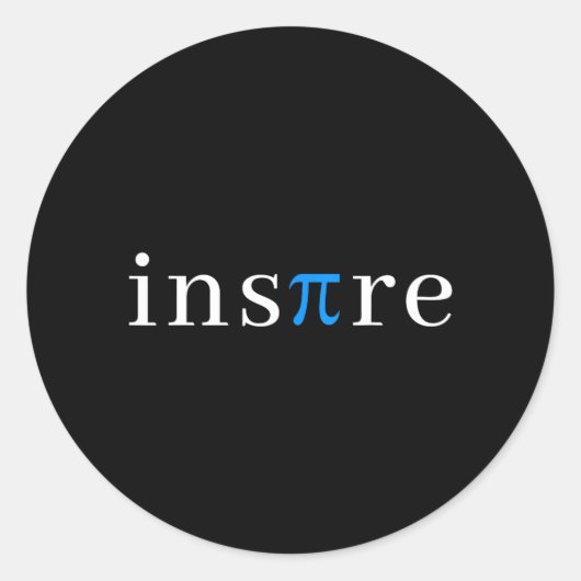 Sticker Rond Prof de maths drôle journée mathématiques enseigna (Devant)