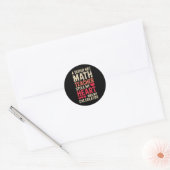 Sticker Rond Prof de maths Saint-Valentin Algèbre Calcul Amour (Enveloppe)