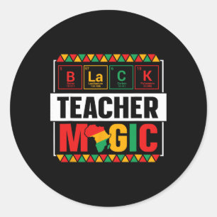 Sticker Rond Prof Magic Prof Mois de l'histoire des Noirs Ensei
