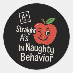 Sticker Rond Prof obscène humour coquin blague grossière hors s
