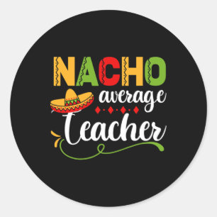 Sticker Rond Prof pas moyen pour s'amuser à la rentrée 