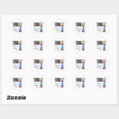 Sticker Rond Prof Super (Feuille)