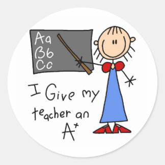 Sticker Rond Professeur A Plus