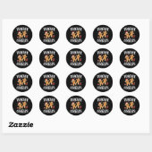 Sticker Rond Professeur de biscuits intelligents Gingerbread No (Feuille)
