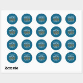 Sticker Rond Professeur de calcul drôle professeur de mathémati (Feuille)