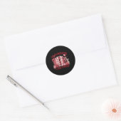 Sticker Rond Professeur de lecture Valentine's Day Tous Réservé (Enveloppe)