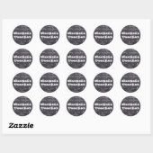Sticker Rond Professeur de machine (Feuille)