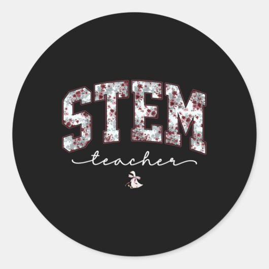 Sticker Rond Professeur de mathématiques d'ingénierie de techno (Devant)