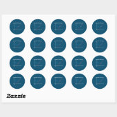 Sticker Rond Professeur De Mathématiques Parfois Je Pars (Feuille)
