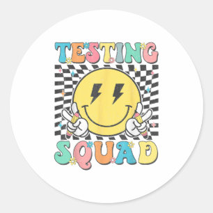 Sticker Rond Professeur de motivation de l'équipe de test Groov
