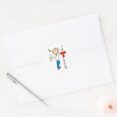 Sticker Rond Professeur de Musique (Enveloppe)