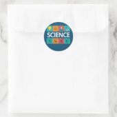 Sticker Rond Professeur de sciences Table périodique Chimie bio (Sac)