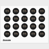 Sticker Rond Professeur d'éducation physique Leopard Ck rentre (Feuille)