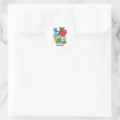 Sticker Rond Professeur Enseignant Des Choses Amour Symbole De (Sac)