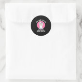 Sticker Rond Professeur Llama (Sac)