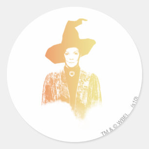Sticker Rond Professeur Minerva McGonagall