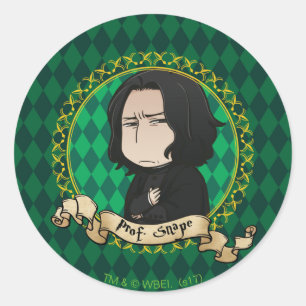 Sticker Rond Professeur Snape en anime