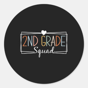 Sticker Rond Professeurs de l'équipe de deuxième année Enfants