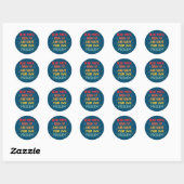 Sticker Rond Professeurs De Maths Chers Maths Augmentez Et Réso (Feuille)