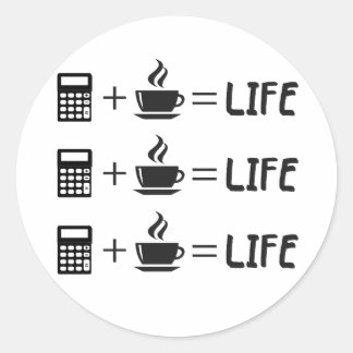 Sticker Rond Profession comptable