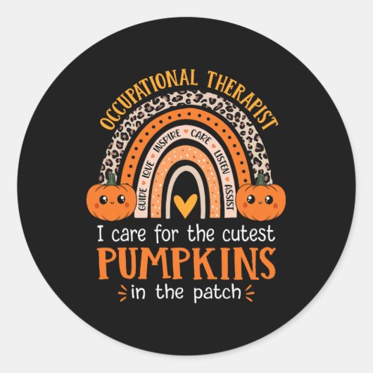 Sticker Rond Profession de l'école d'Halloween (Devant)